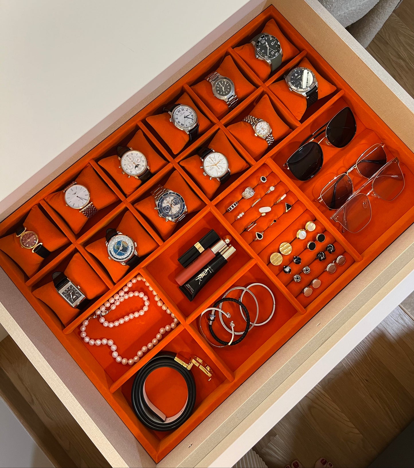 Accessories tray | Jewelry tray | Jewellery tray | Customised | Customised jewelry tray | Customized jewellery tray | Customised accessories tray | Customisation | Drawer insert | Tray insert | IKEA drawer insert | customised drawer insert | home organization