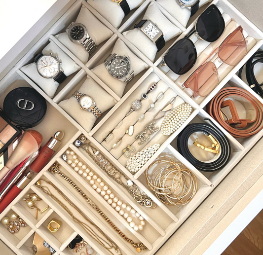 Accessories tray | Jewelry tray | Jewellery tray | Customised | Customised jewelry tray | Customized jewellery tray | Customised accessories tray | Customisation | Drawer insert | Tray insert | IKEA drawer insert | customised drawer insert | home organization
