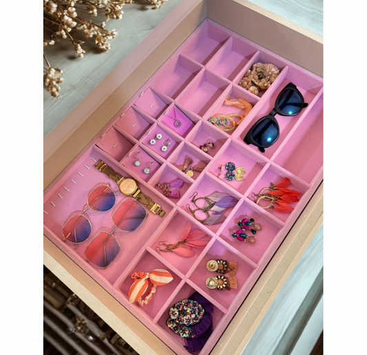Accessories tray | Jewelry tray | Jewellery tray | Customised | Customised jewelry tray | Customized jewellery tray | Customised accessories tray | Customisation | Drawer insert | Tray insert | IKEA drawer insert | customised drawer insert | home organization